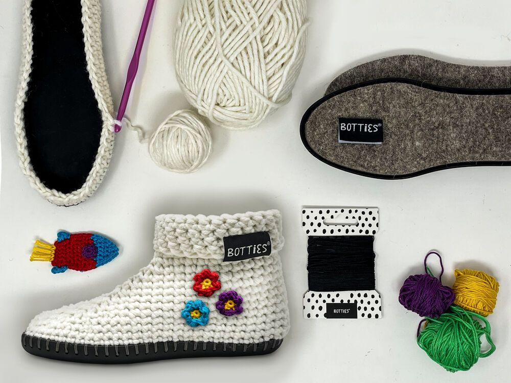Botties® Kids crochet Kit 1 L Boston + Catania